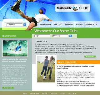 体育网站模板图片