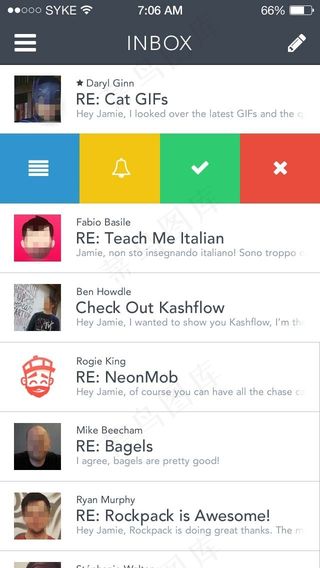 手机聊天应用程序APP界面PSD素材下载