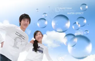 高清PSD分层素材可爱水泡