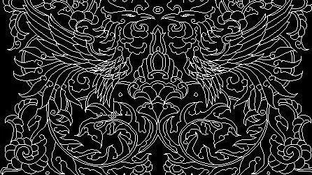 吉祥图案之凤穿牡丹CAD