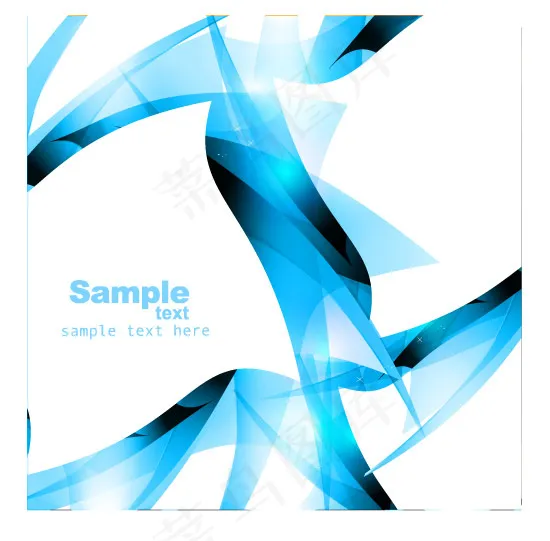 蓝色抽象背景矢量素材eps,ai矢量模版下载