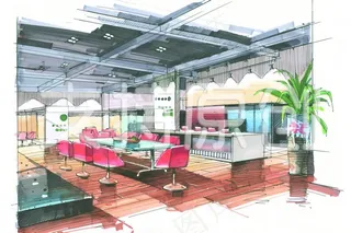 手绘 会议室效果图 景观设计图片
