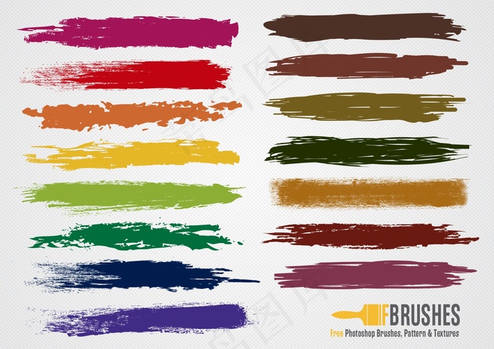 笔刷背景矢量图