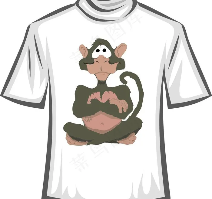 卡通T恤设计矢量素材cdr矢量模版下载