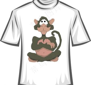 卡通T恤设计矢量素材