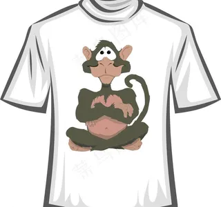 卡通T恤设计矢量素材