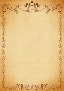 欧式边框复古信纸背景PSD