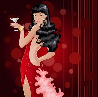 现代时尚潮流女性矢量素材 eps格...