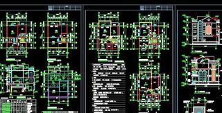 独栋别墅建筑图 9x11