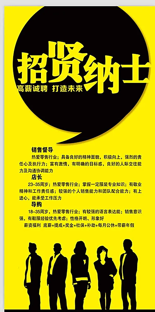 招聘展架图片psd模版下载