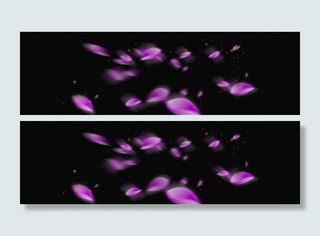 浪漫梦幻花瓣素材下载