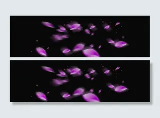 浪漫梦幻花瓣素材下载