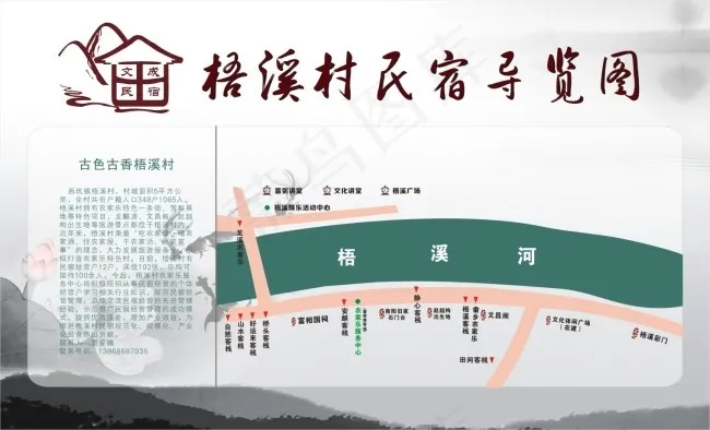 导览图cdr矢量模版下载