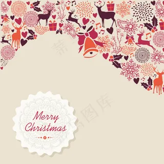 清新圣诞元素图片