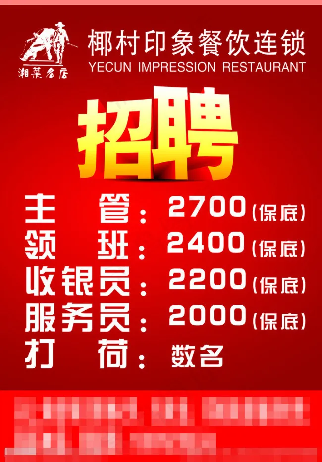招聘宣传单cdr矢量模版下载
