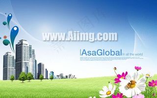 城市风景房地产PSD素材