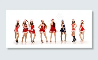 圣诞美女花样姿势图片