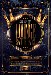 Lounge Saturdays Flyer Template