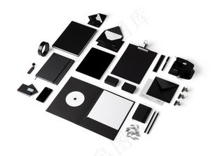 黑色高档企业VI样机