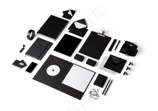 黑色高档企业VI样机