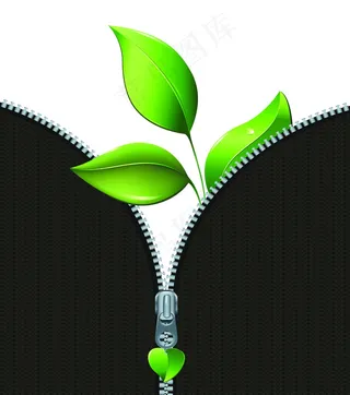 潮流服饰拉链背景矢量素材.