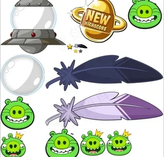 愤怒的小鸟 太空版图片