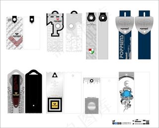 创意服装辅料吊牌矢量素材