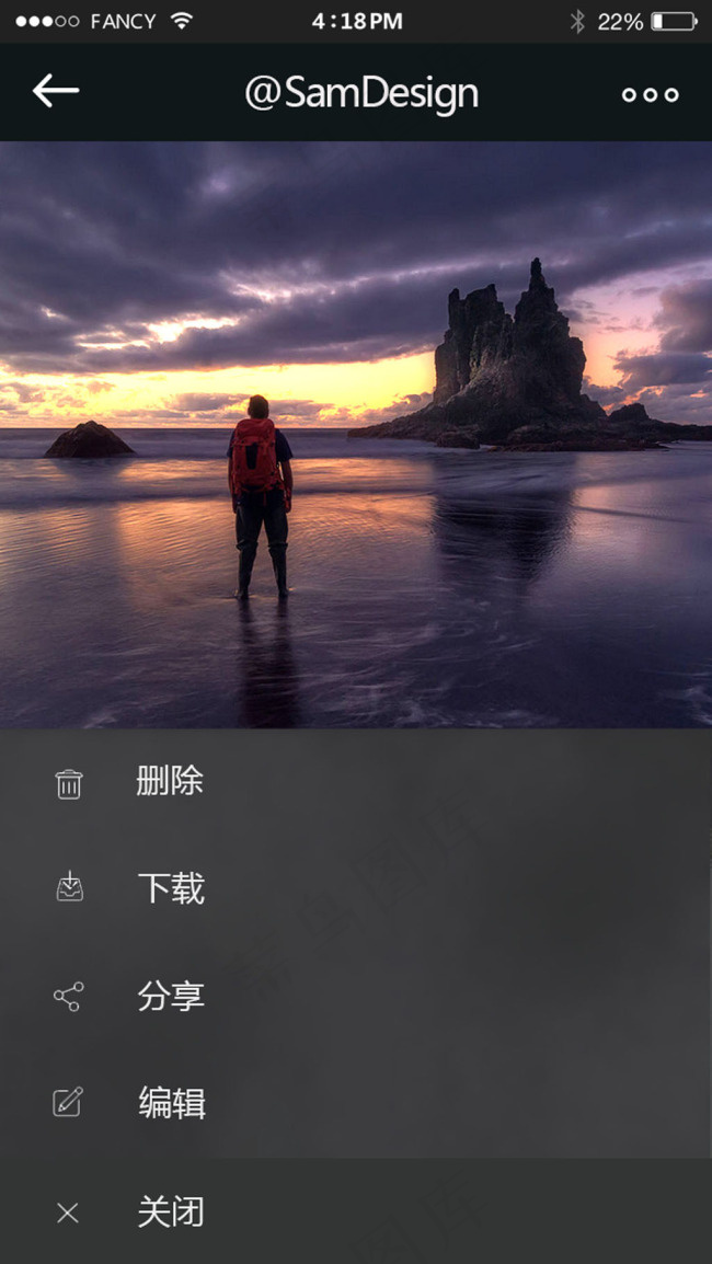 图片编辑手机apppsd模版下载