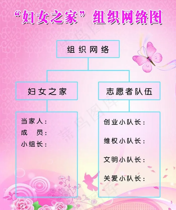 组织网络图图片psd模版下载