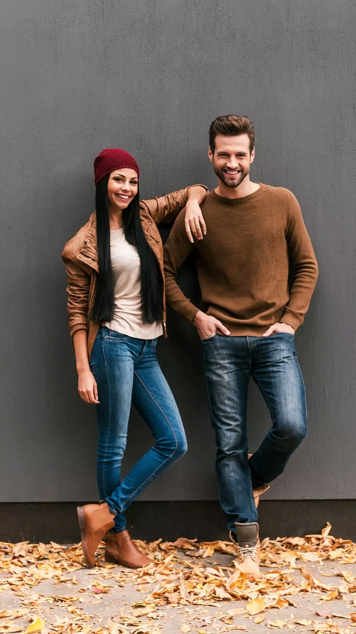 外国的一对男女高清摄影图片