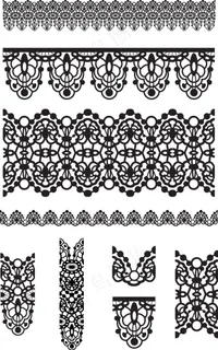 欧式复古花纹蕾丝边