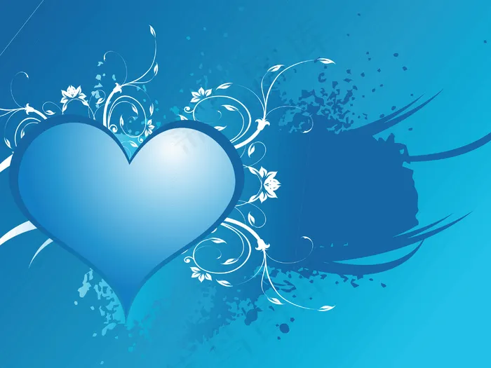 浪漫花卉矢量插画eps,ai矢量模版下载