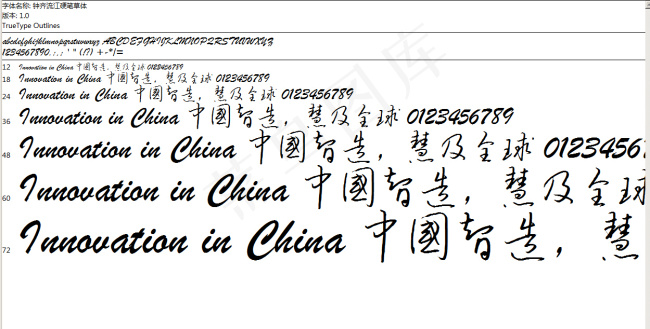 几款漂亮的钟奇字体ai矢量模版下载