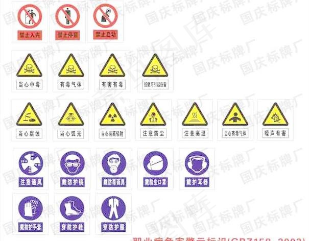 职业病标识cdr矢量模版下载