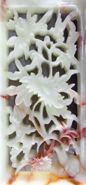 浮雕花鸟3D立体玄关