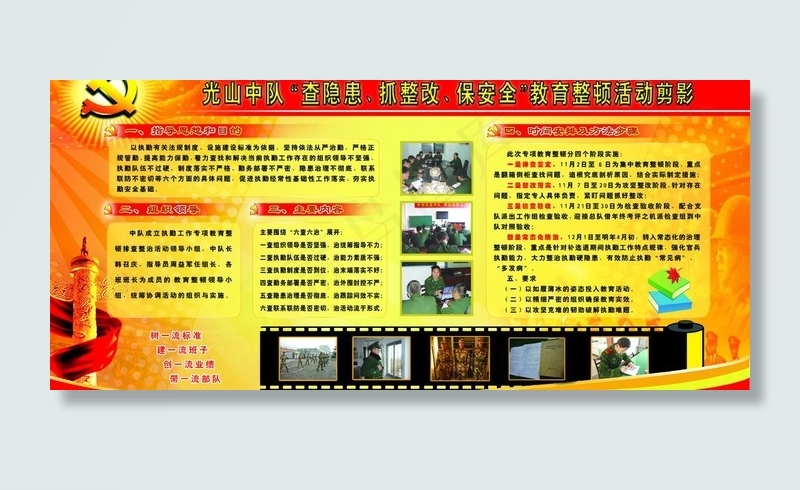 安全制度版面图片psd模版下载