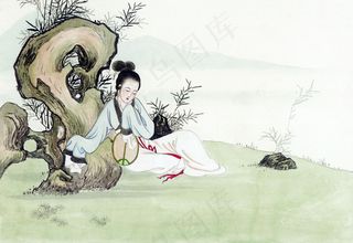 工笔仕女 人物画 国画 _0025