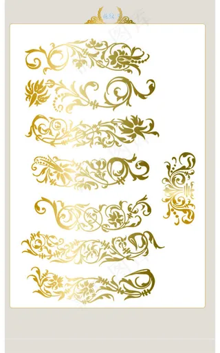 金属花纹花边cdr