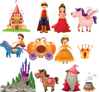 卡通童话人物矢量素材