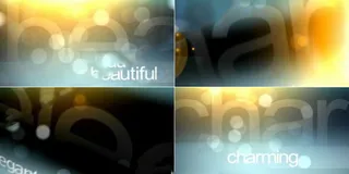 柔美梦幻光斑文字展示AE模板