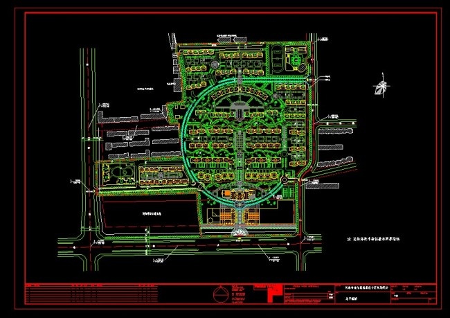 经典实用居住小区规划CAD平面设计...