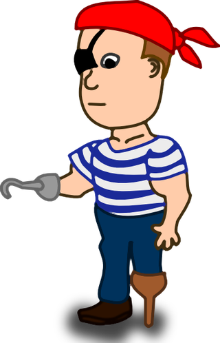 漫画人物的海盗剪辑艺术