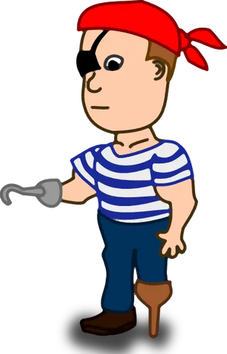 漫画人物的海盗剪辑艺术