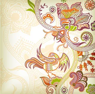 复古欧式花纹设计矢量素材-2