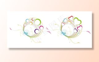 圆形图案矢量素材