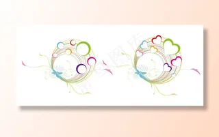 圆形图案矢量素材