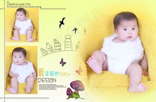 儿童模板摄影图片