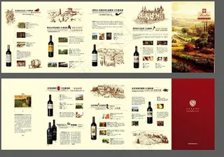 红酒企业产品折页DM