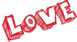 情人节字体情侣海报设计元素