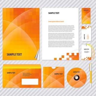 精美企业VI模板矢量图下载